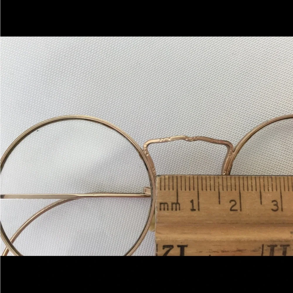 Vintage 1930s American Optical Gold Eyeglasses Spectacles Small